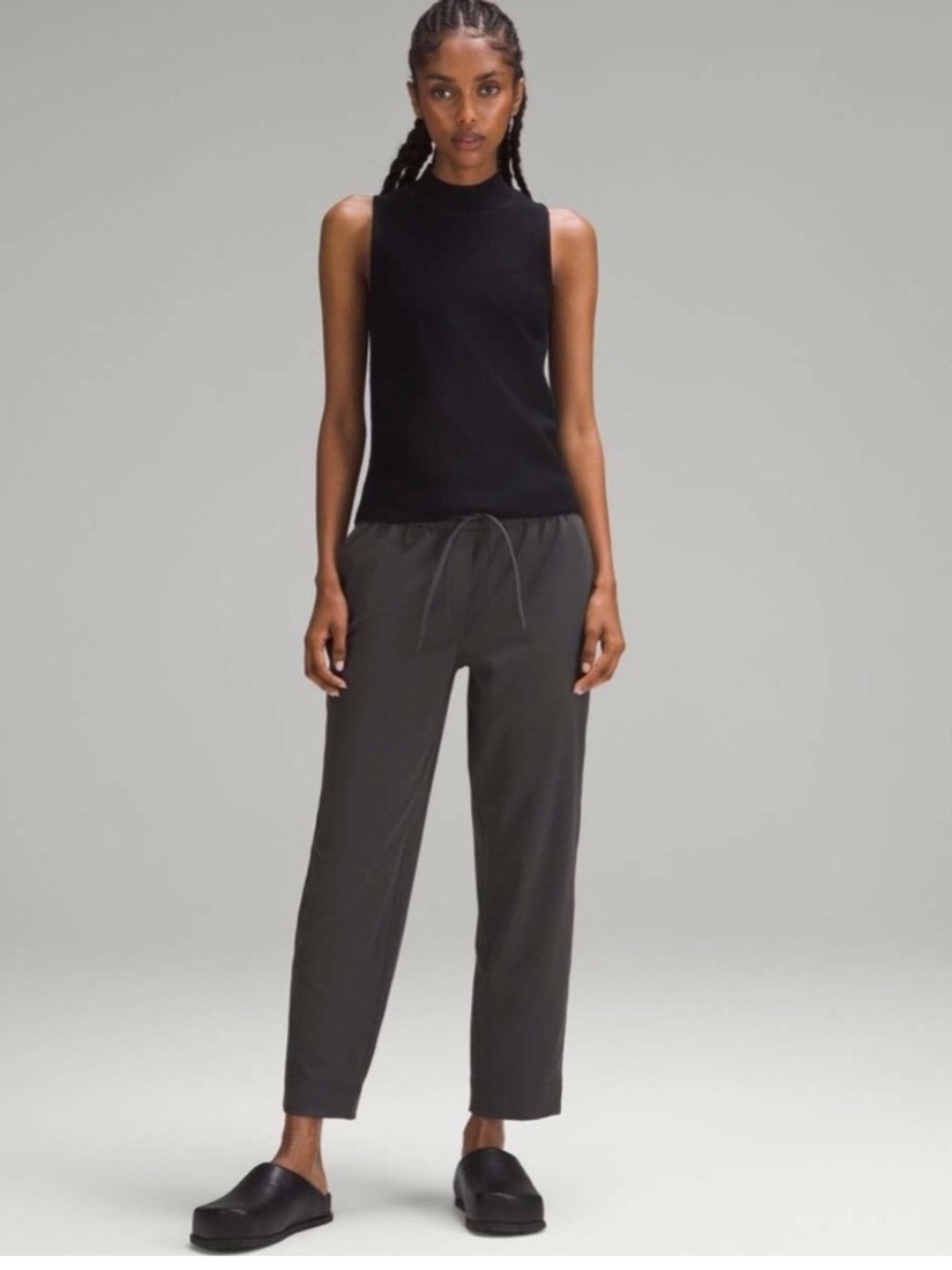 Lululemon Tapered-Leg Mid-Rise Pant Luxtreme Black Women’s Size X-Large